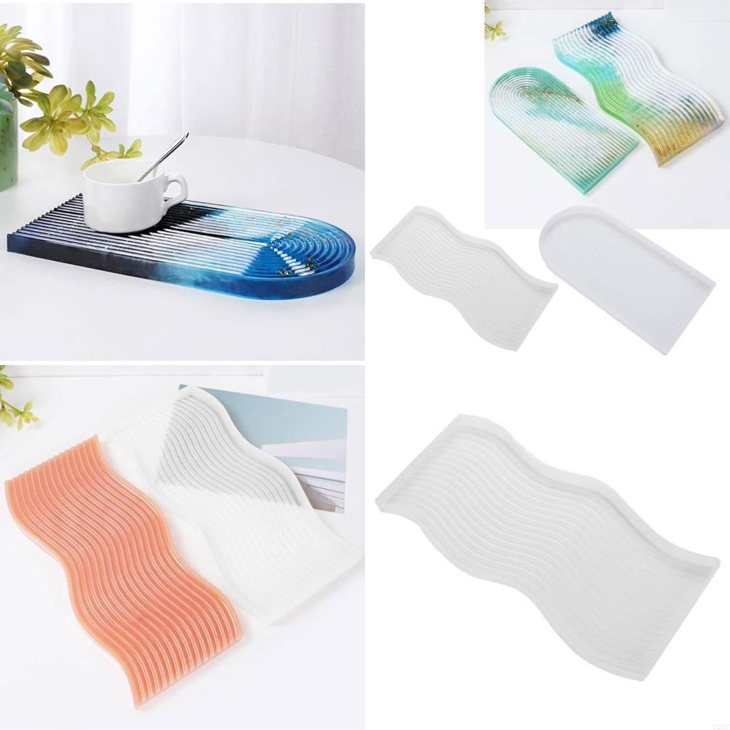 Serving Tray Mold - Servierplatte, Kristall-Epoxidform, Untersetzer, Kristallform, Obstteller-Gussform