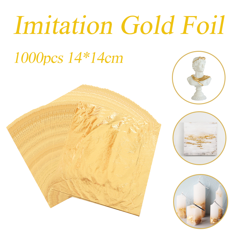 Gold Foil Flakes - Imitation Gold Leaf Folie Blätter Farbe