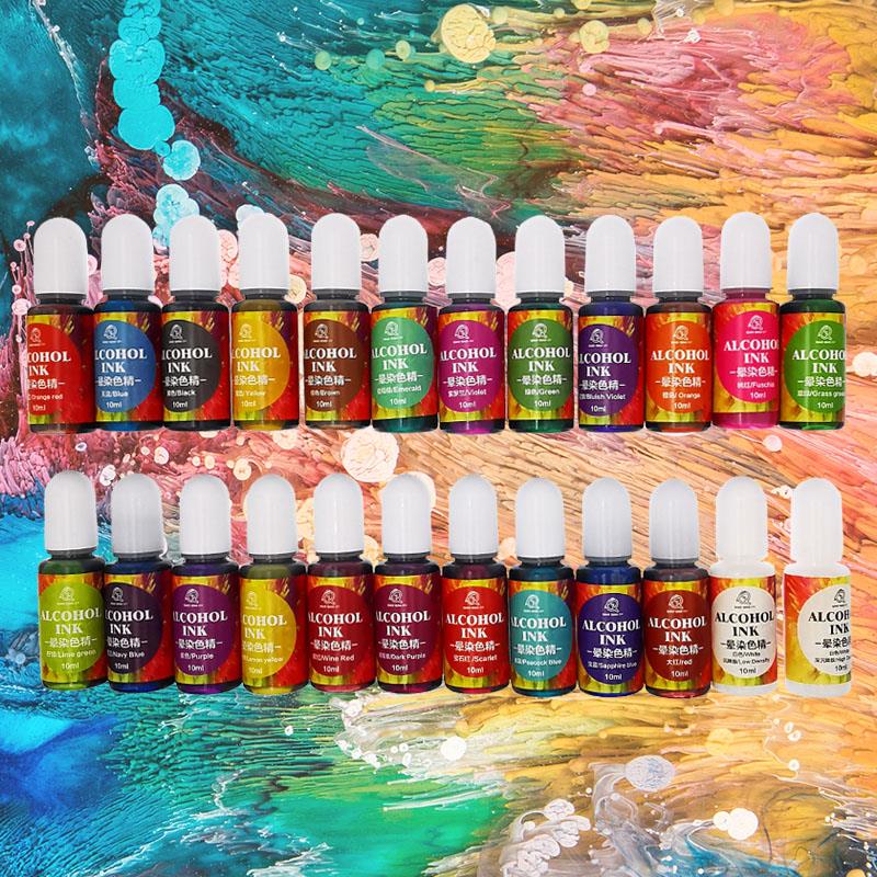 Resin Dye Alcohol - 24 farbe 10ml Kunst Tinte Alkohol